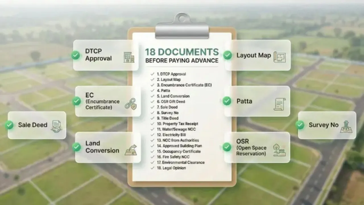18 Documents before paying advance