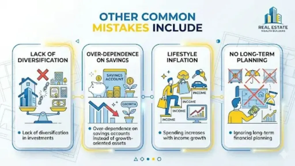 other common mistakes include land investment
