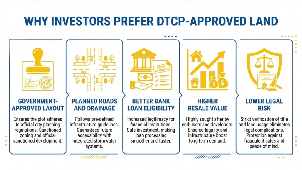 Why investors prefer DTCP Approved Land