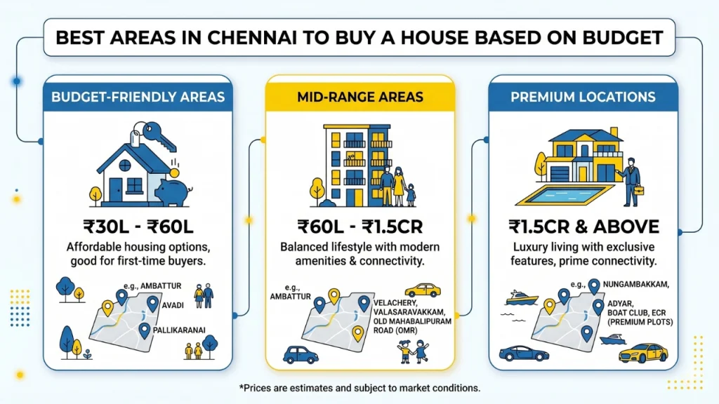 Best Areas in Chennai to Buy a House Based on Budget