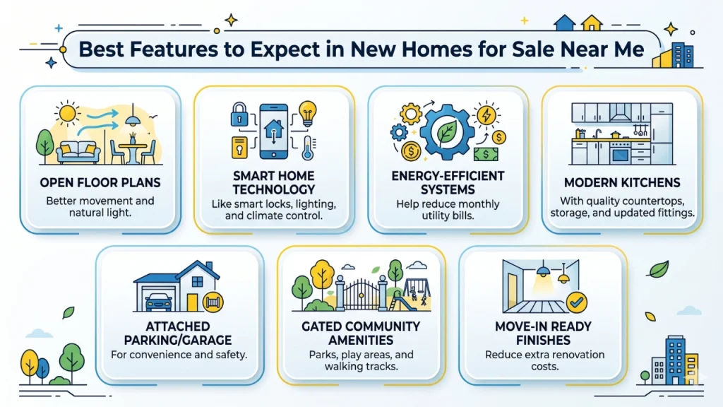 Best Feature to Expect in New Homes For Sale Near Me
