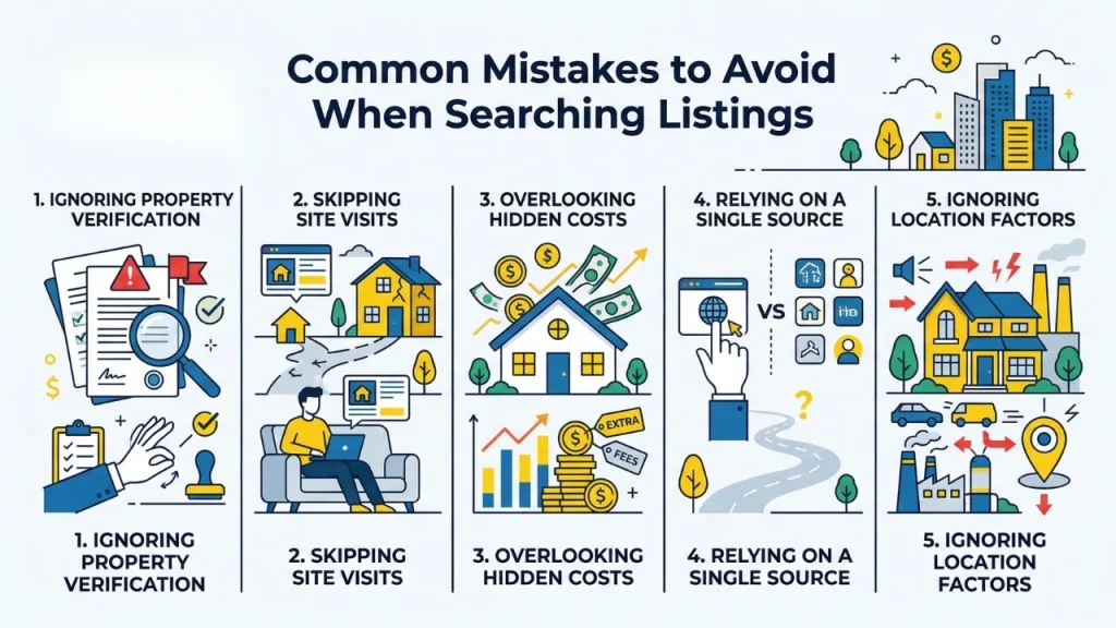 Common Mistakes to Avoid When Searching Listings