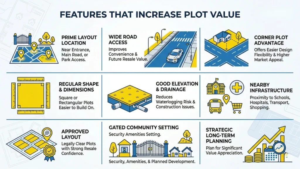 Features that increase plot value