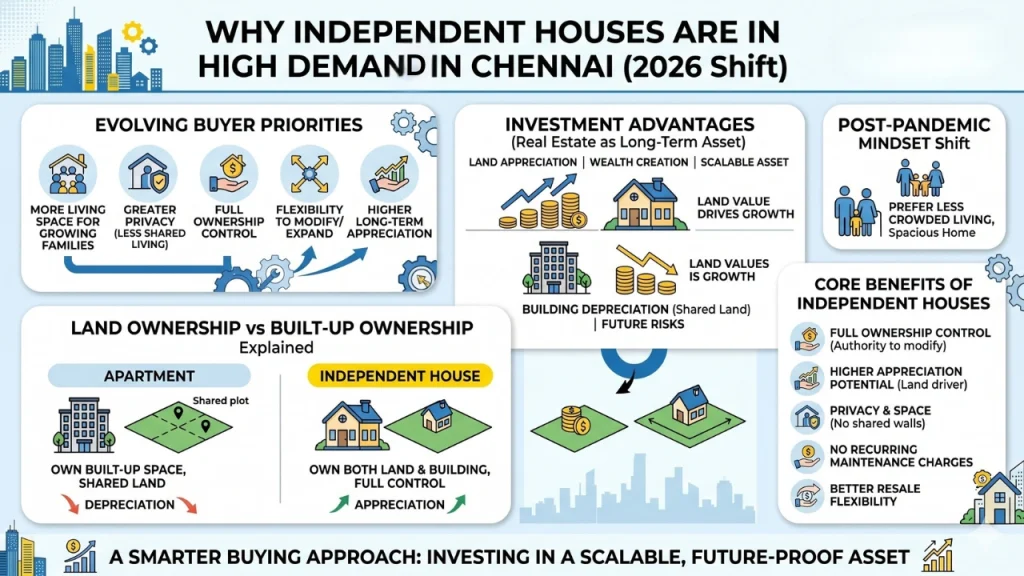 this image contains Why Independent Houses Are in High Demand in Chennai (2026 Shift)
