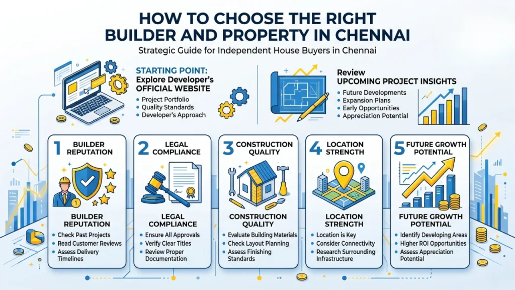 this image contains How to Choose the Right Builder and Property in Chennai