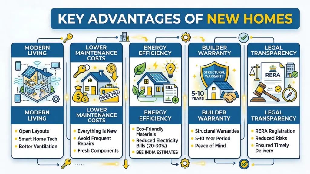 Key advantages of new homes