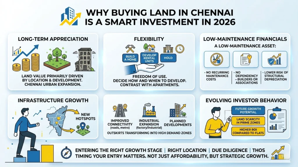 this image contains Why Buying Land in Chennai Is a Smart Investment in 2026