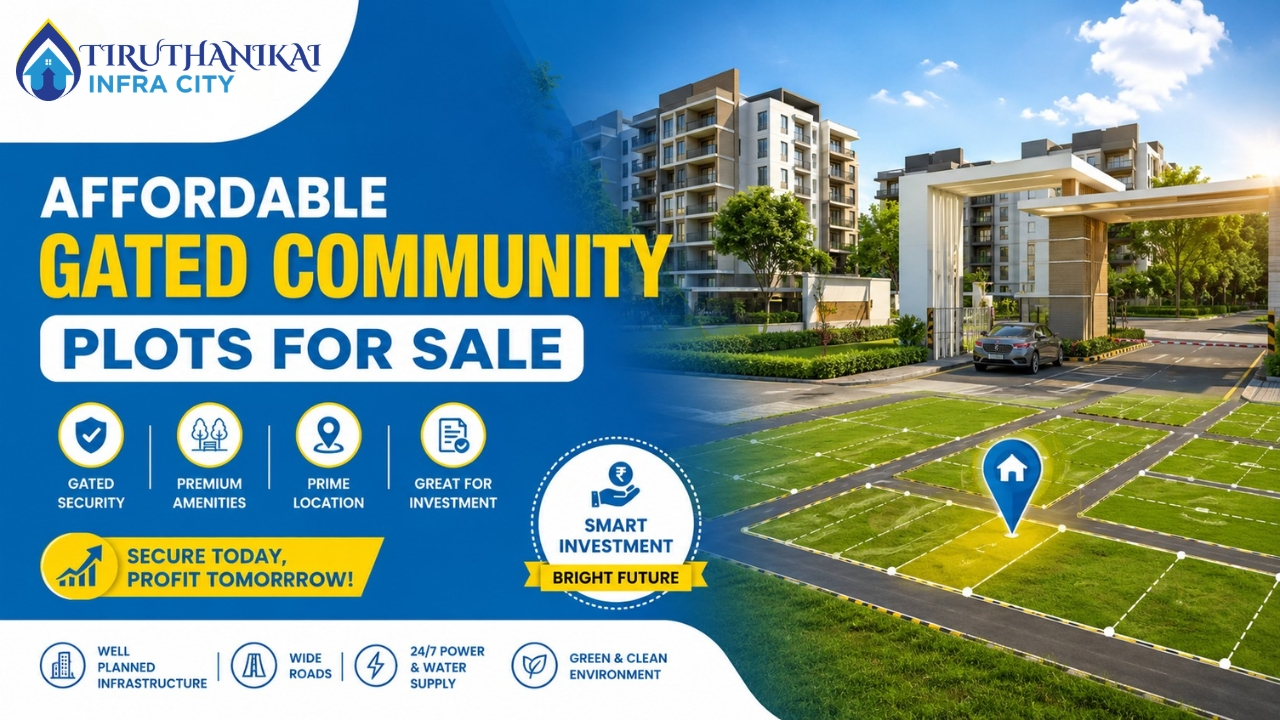 Affordable gated community plots for sale