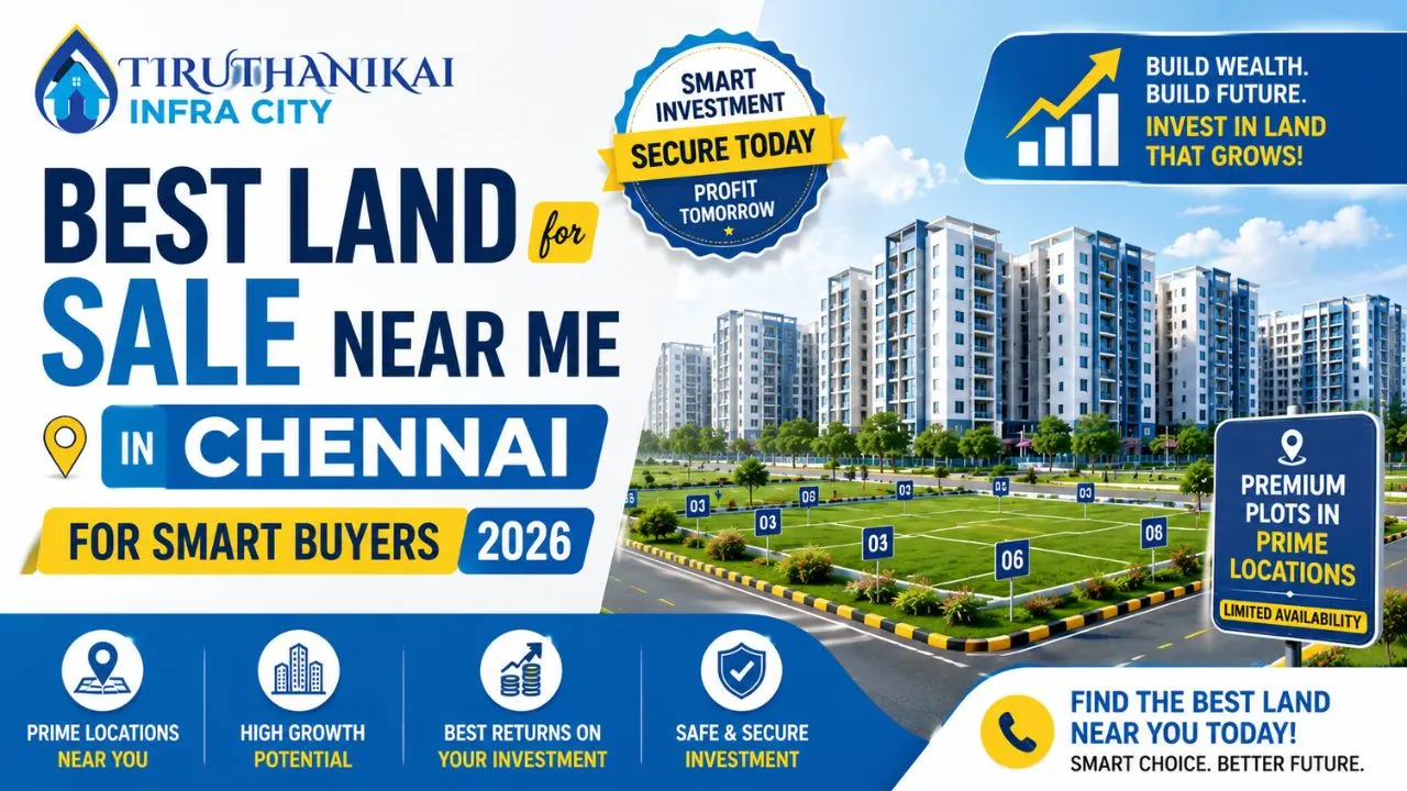 Best Land for Sale Near Me in Chennai for Smart Buyers 2026