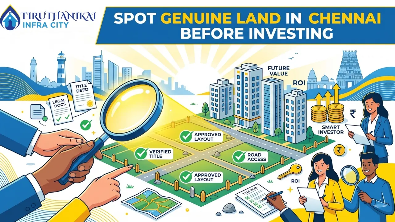 How Real Buyers Spot Genuine Land for Sale in Chennai Before Investing