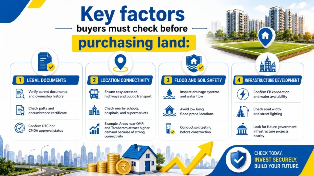 Key Factors Buyers Must Check Before Purchasing land