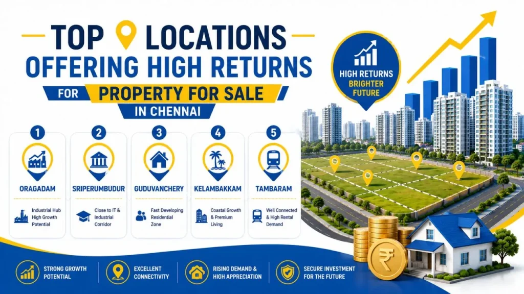 Top Locations Offering High Returns for Property for Sale in Chennai