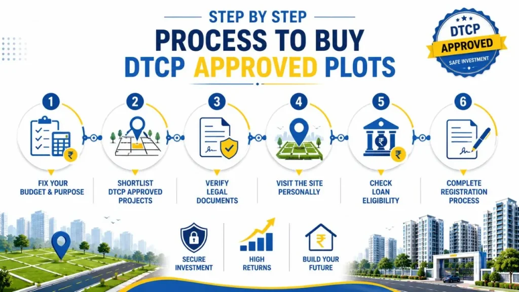 step by Step process to buy DTCP Approved Plots