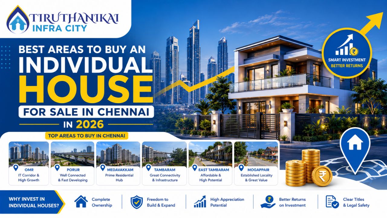 Best Areas to Buy an Individual House for Sale in Chennai in 2026