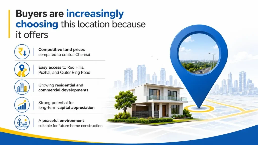 Buyers are increasingly choosing this location because it offers: