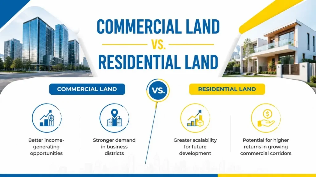 Commercial Land vs. Residential Land