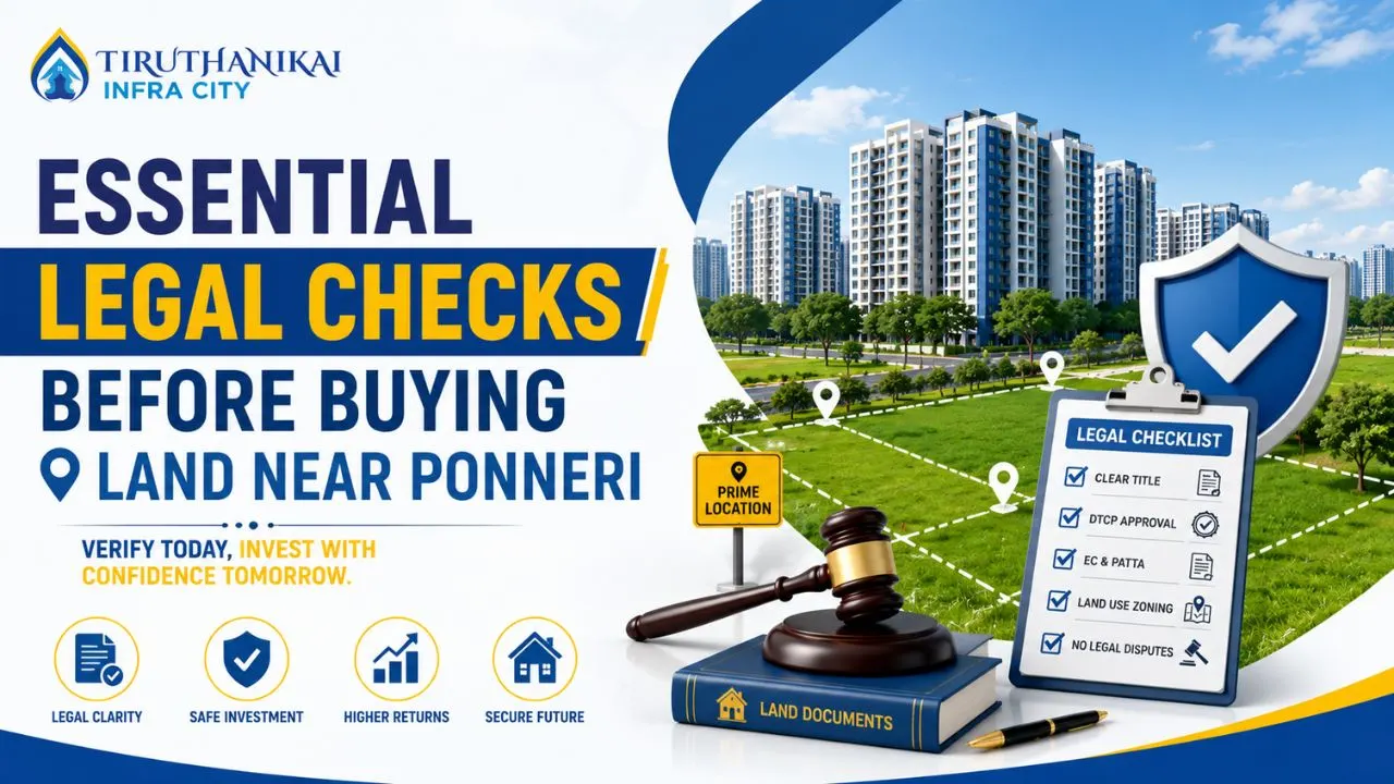 Essential Legal Checks Before Buying Land Near Ponneri
