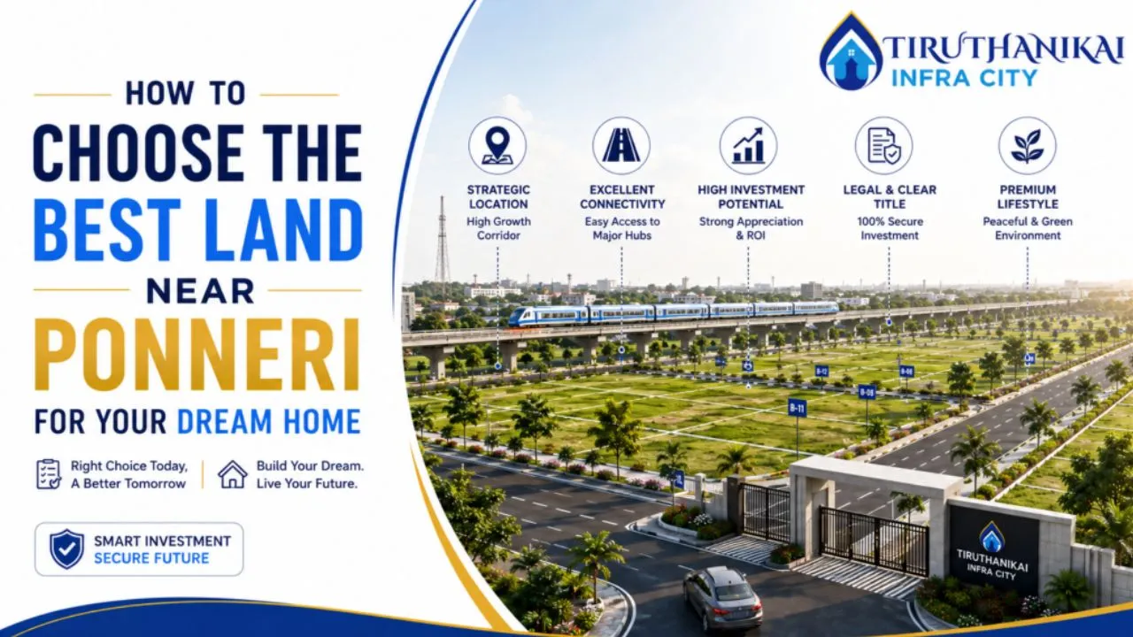How to Choose the Best Land Near Ponneri for Your Dream Home