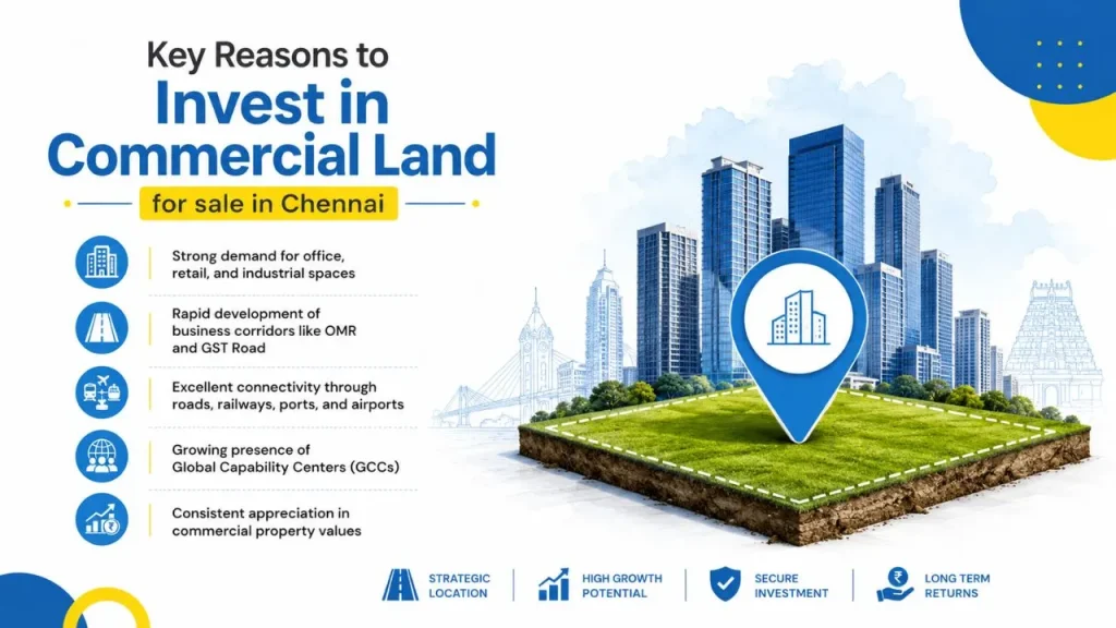 Key Reasons to Invest in Commercial Land for sale in Chennai