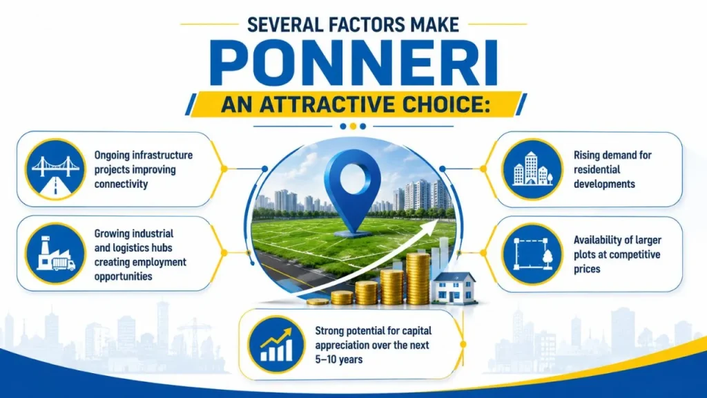 Several factors make Ponneri an attractive choice