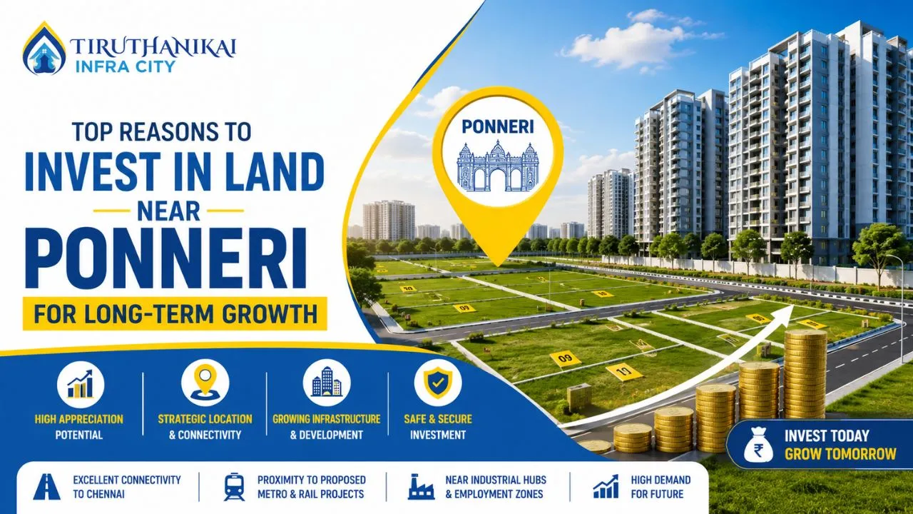Top Reasons to Invest in Land Near Ponneri for Long-Term Growth