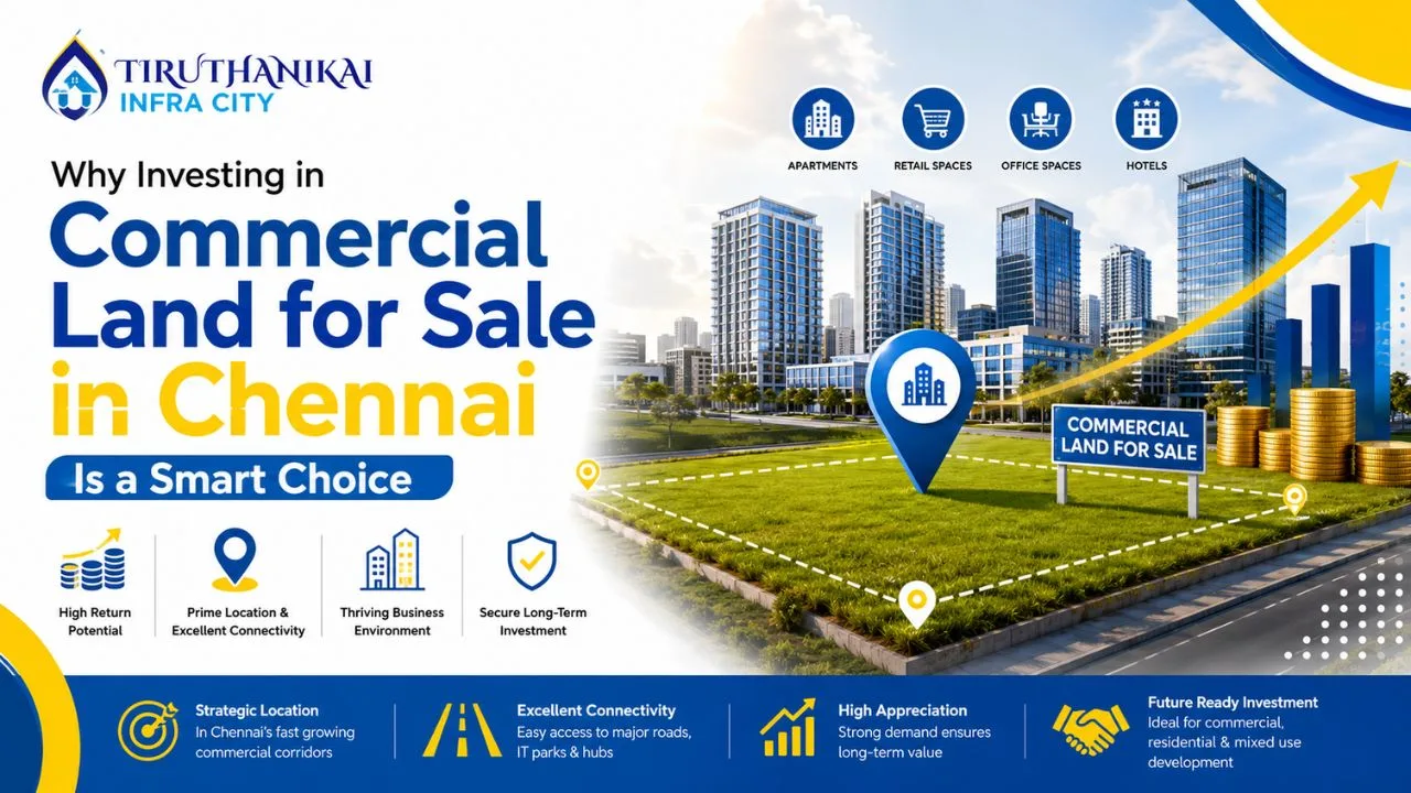 Why Investing in Commercial Land for Sale in Chennai Is a Smart Choice