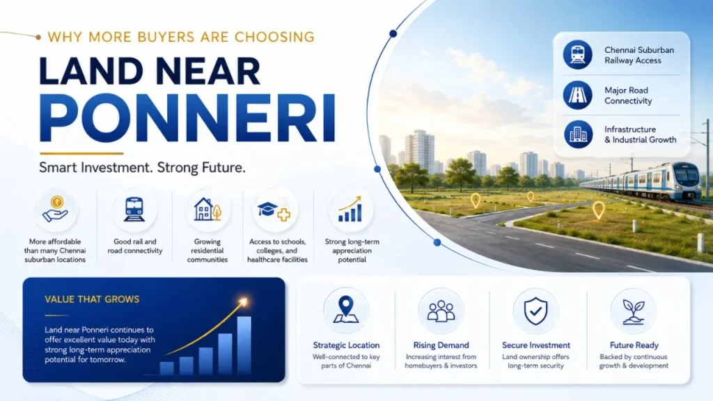 Why Land Near Ponneri Is Becoming a Preferred Choice for Homebuyers