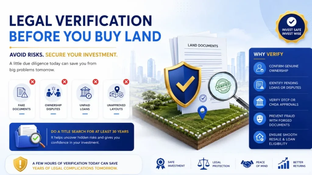 Why Legal Verification Matters Before Buying Land Near Ponneri