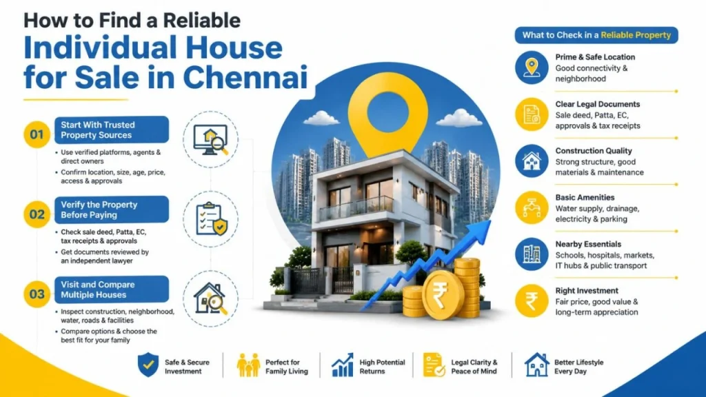 How to Find a Reliable Individual House for Sale in Chennai