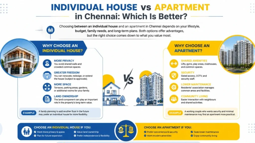 Individual House vs Apartment in Chennai: Which Is Better?