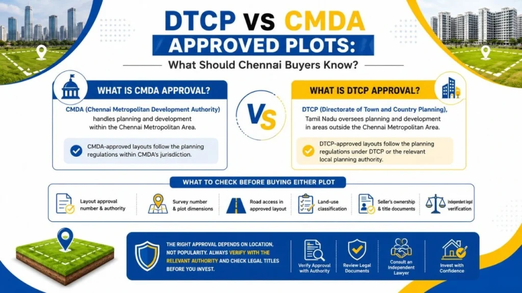 DTCP vs CMDA Approved Plots: What Should Chennai Buyers Know?