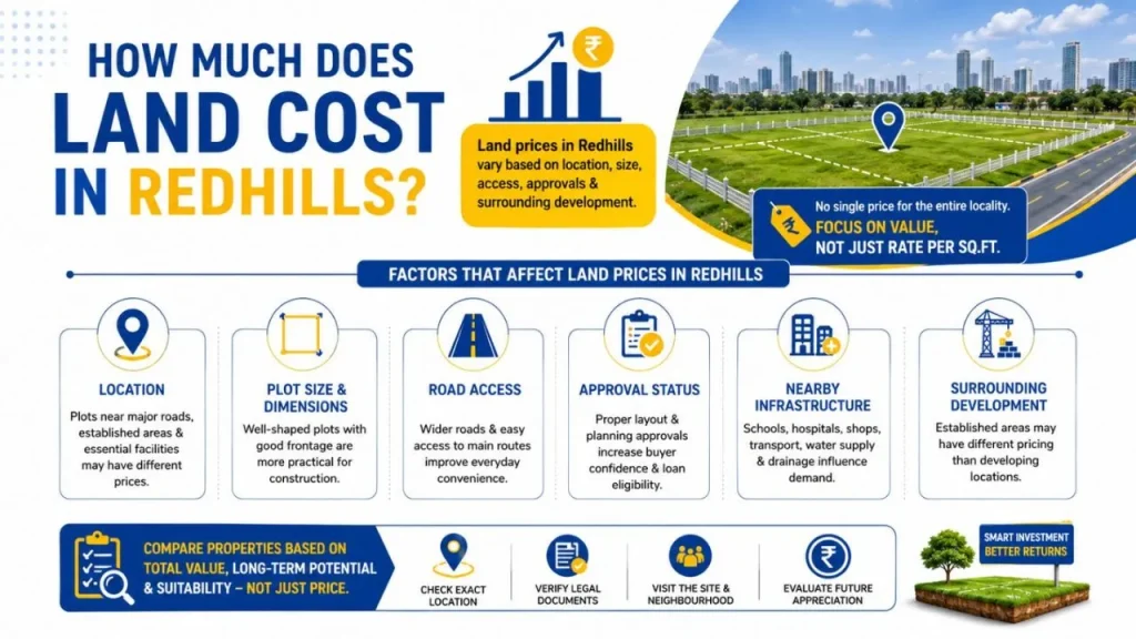 How Much Does Land Cost in Redhills