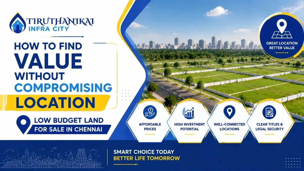 How to Find Value Without Compromising Location Low Budget Land for Sale in Chennai