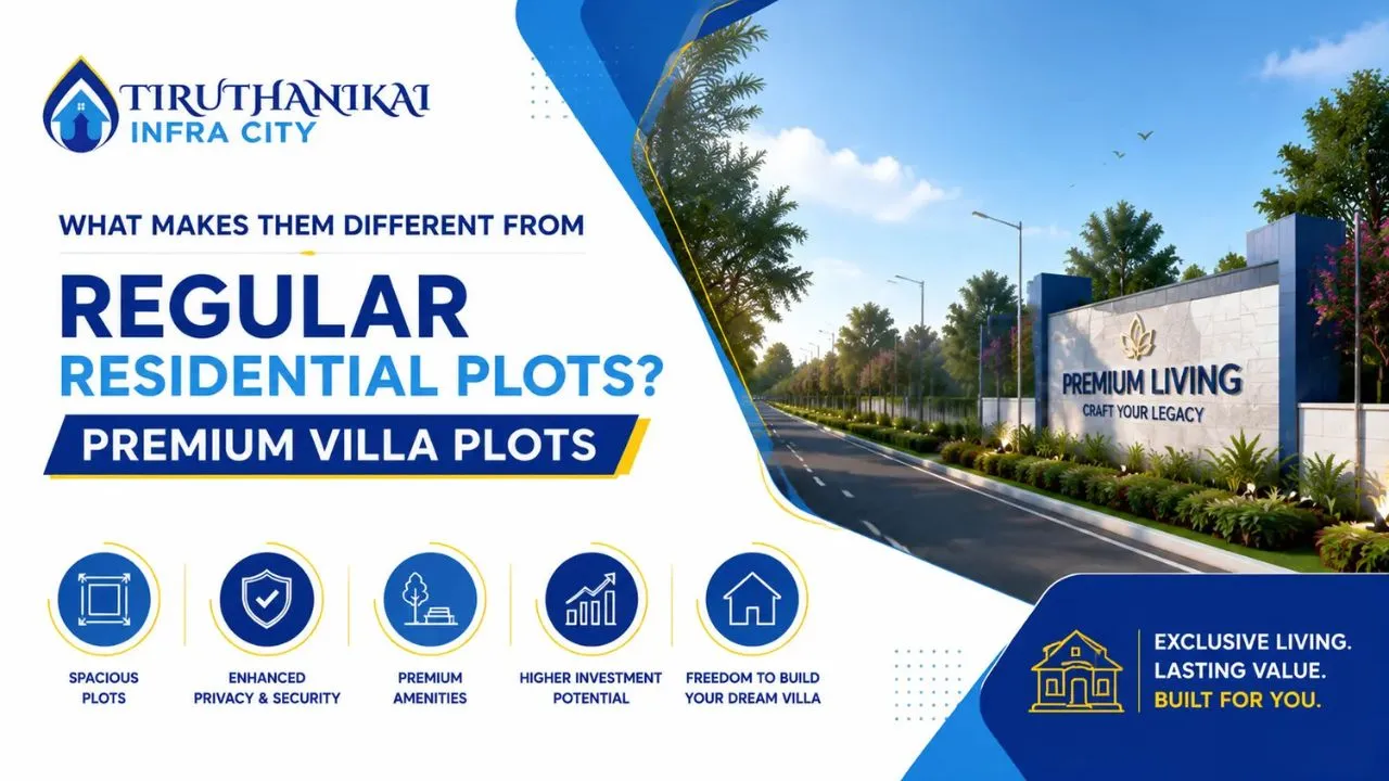 What Makes Them Different from Regular Residential Plots?Premium Villa Plots