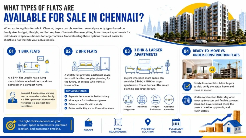 What Types of Flats Are Available for Sale in Chennai