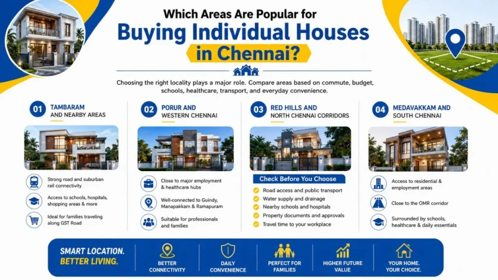 Which Areas Are Popular for Buying Individual Houses in Chennai