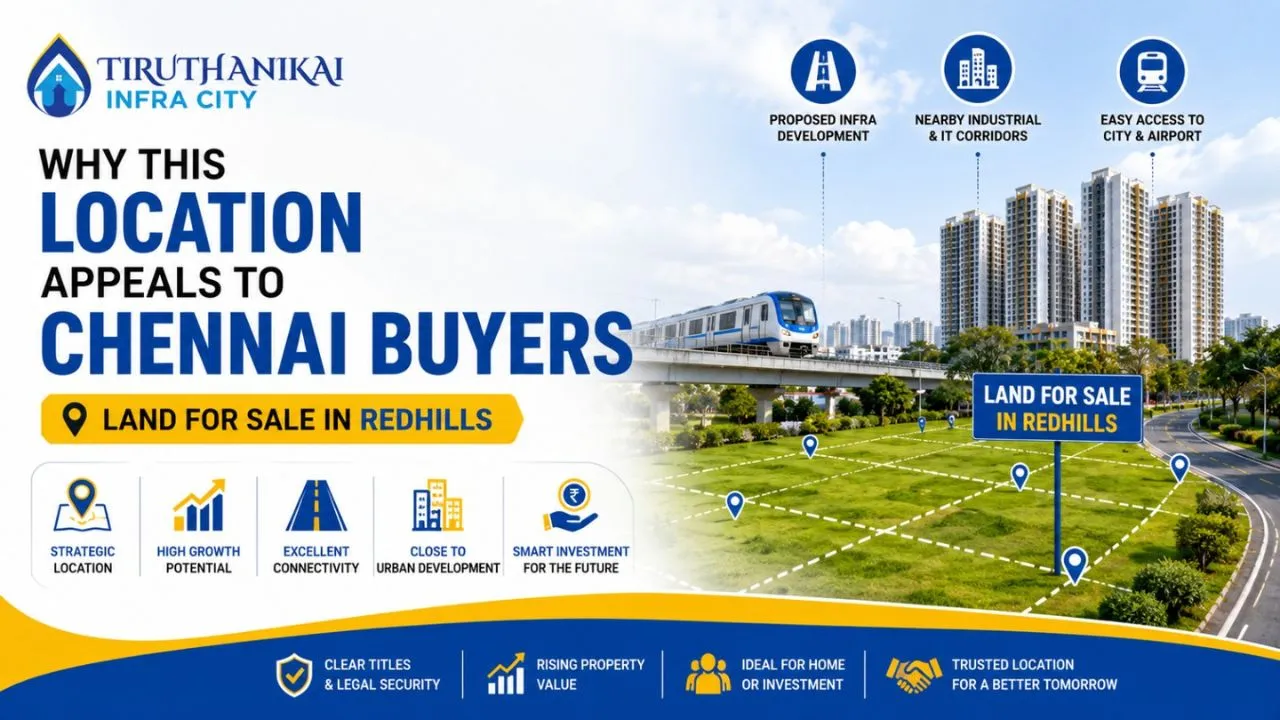 Why This Location Appeals to Chennai Buyers Land for Sale in Redhills