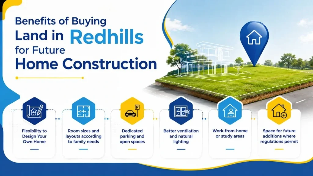 benefits of buying land in redhills for future home construction