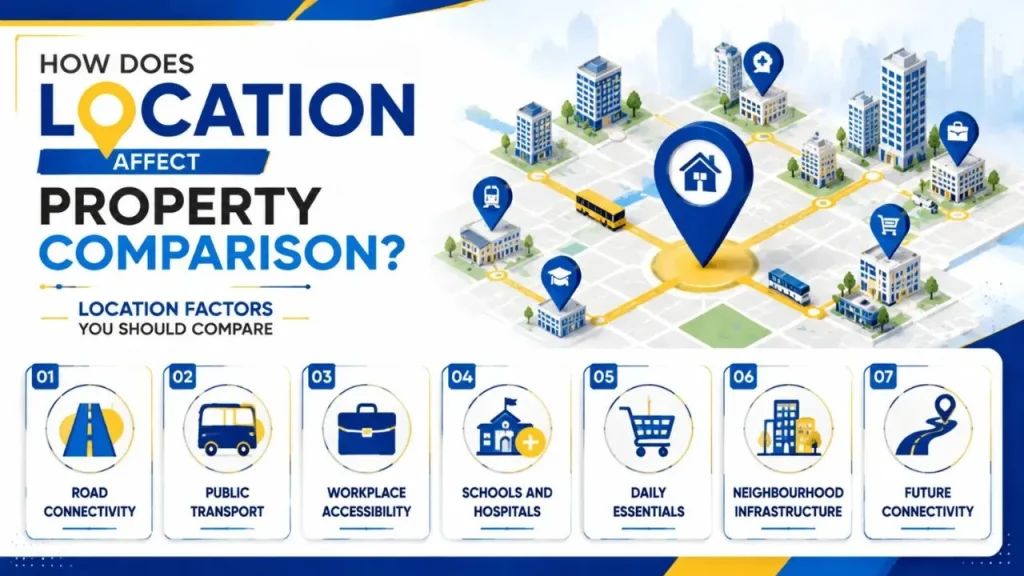 how does location affect property comparsion