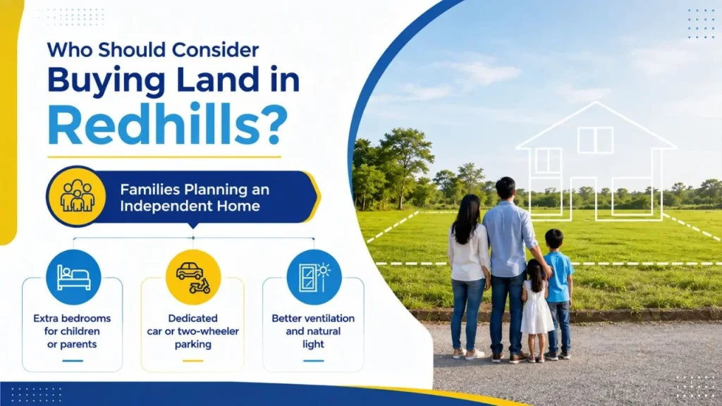 who should consider buying land in redhills