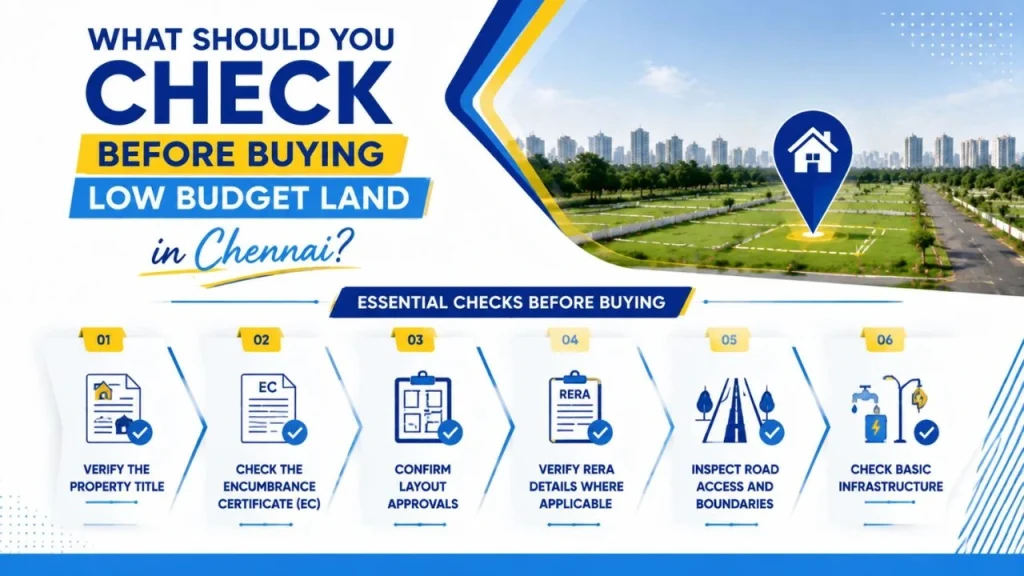 why should you check before buying low budget buying land in chennai