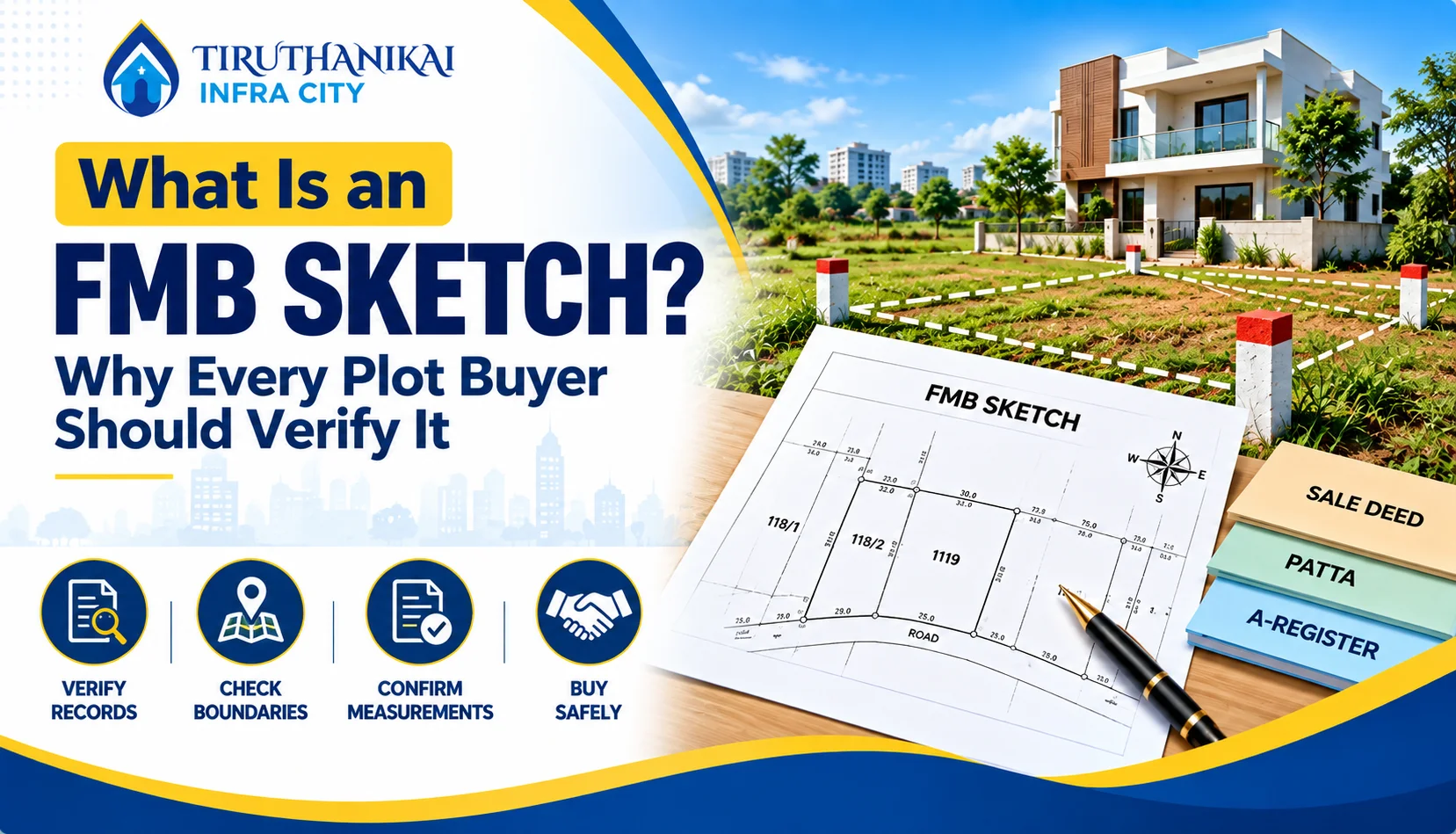 FMB Sketch verification before buying a plot in Tamil Nadu