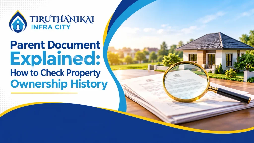 Parent document verification to check property ownership history