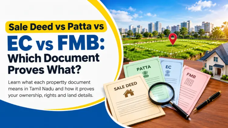 Sale Deed, Patta, EC and FMB documents for land verification in Tamil Nadu