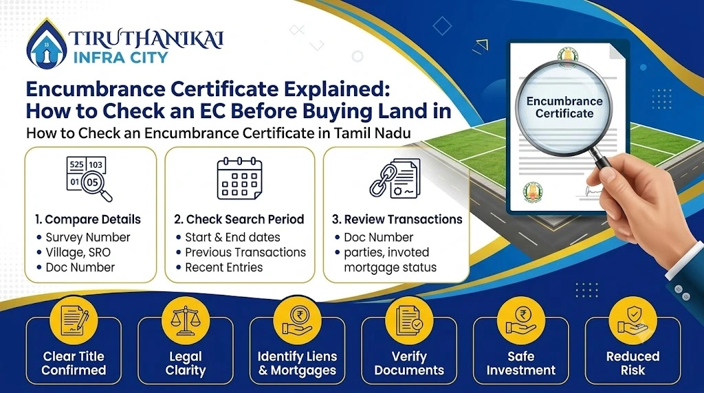 Encumbrance Certificate Explained: How to Check an EC Before Buying Land in Tamil Nadu