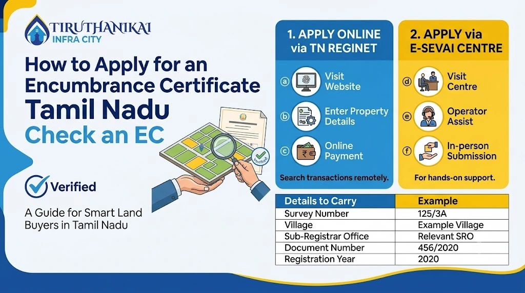 Encumbrance Certificate Explained: How to Check an EC Before Buying Land in Tamil Nadu