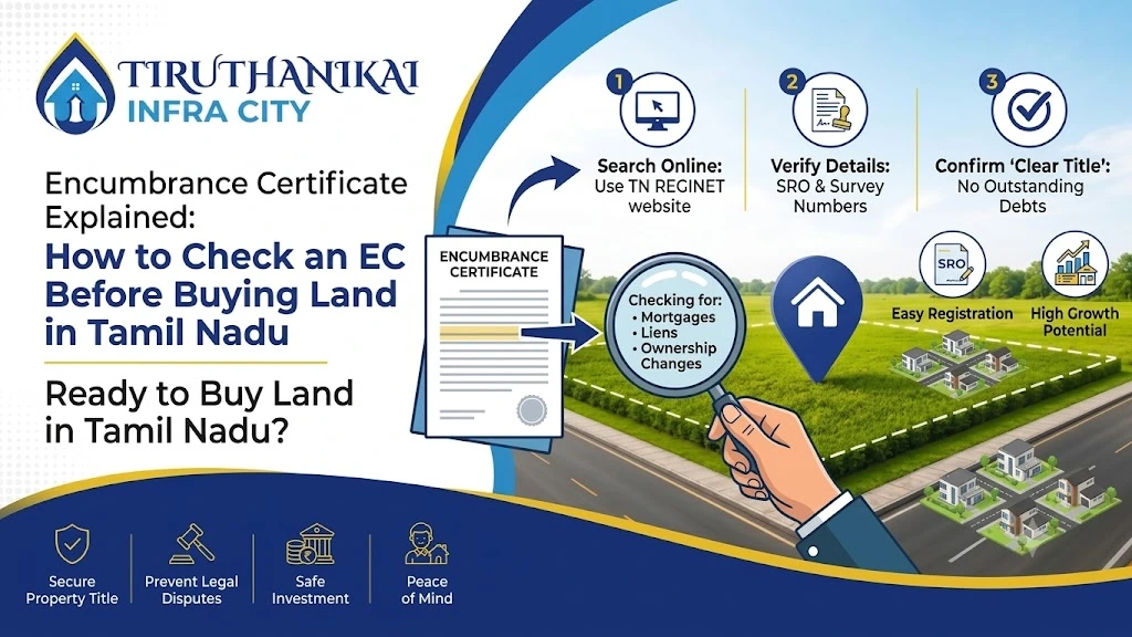 Encumbrance Certificate check before buying land in Tamil Nadu