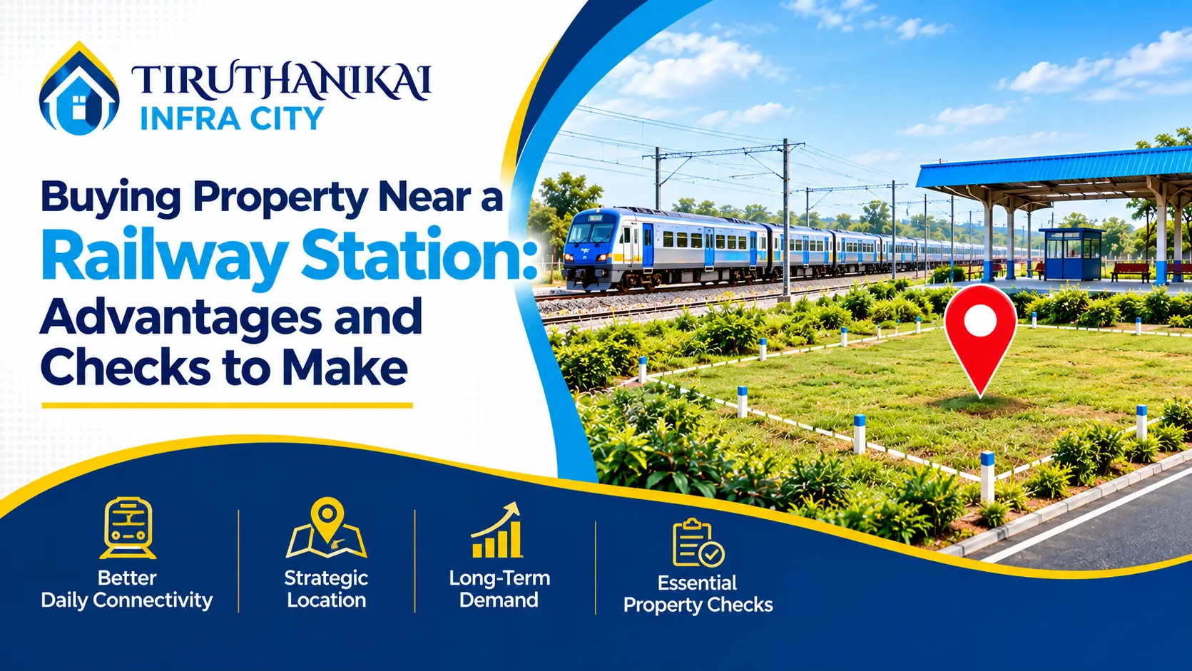 Benefits and key checks when buying property near a railway station.