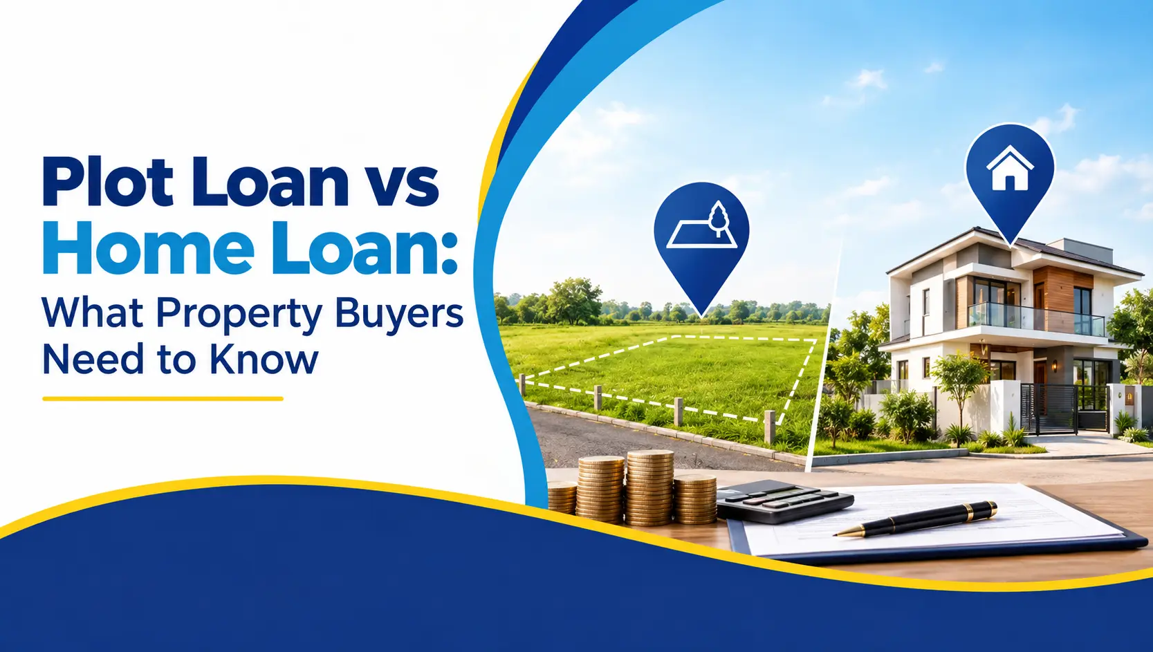 Plot loan vs home loan comparison for property buyers in India.